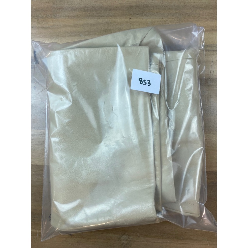 Pelle Studio Wilsons Leather Ivory Cream Pencil Skirt Womens 4 Genuine Leather - Picture 6 of 7